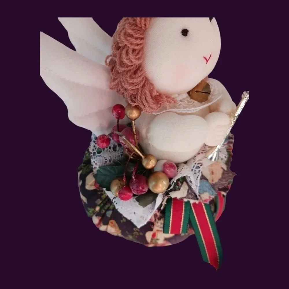 Vtg stuffed little angel